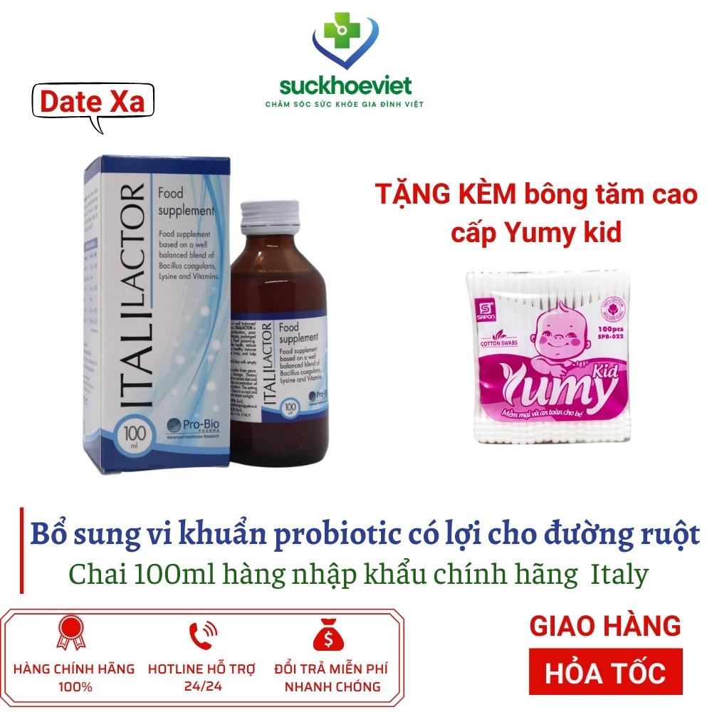 Men vi sinh ItaliLactor bổ sung lợi khuẩn cho trẻ nhỏ chai 100ml