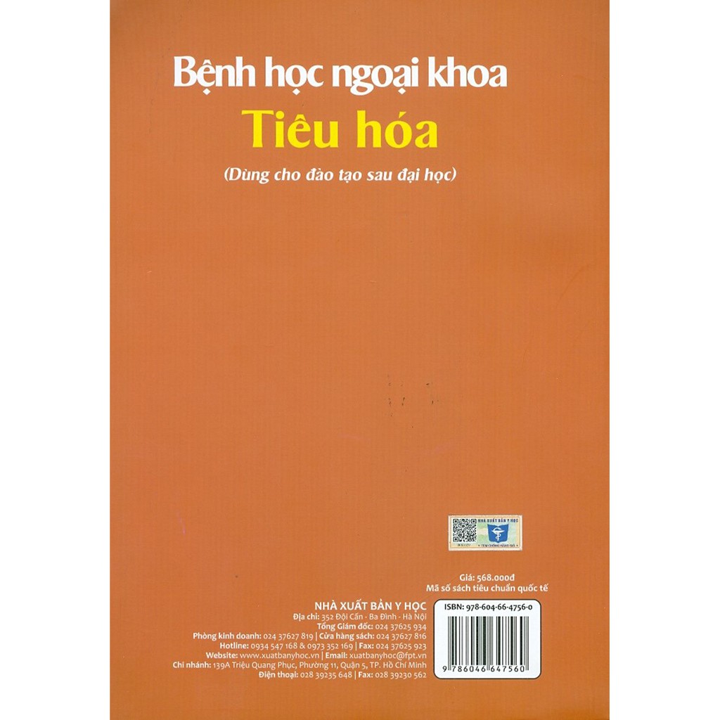 Sách - Bệnh Học Ngoại Khoa Tiêu Hóa (Dùng Cho Đào Tạo Sau Đại Học)