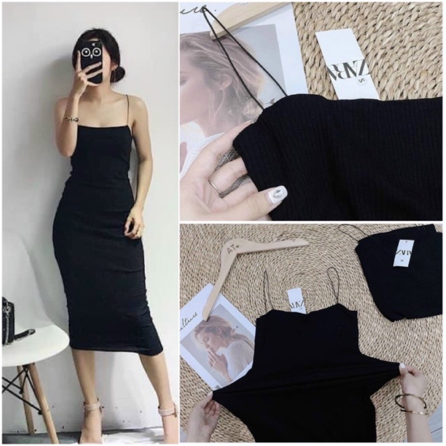 [Mã FAMAYWA2 giảm 10k đơn từ 50k] Váy 2 Dây🎁FREESHIP🎁Váy Maxi Dây Bún Chất Len Tăm Hàng Đẹp (đủ size)