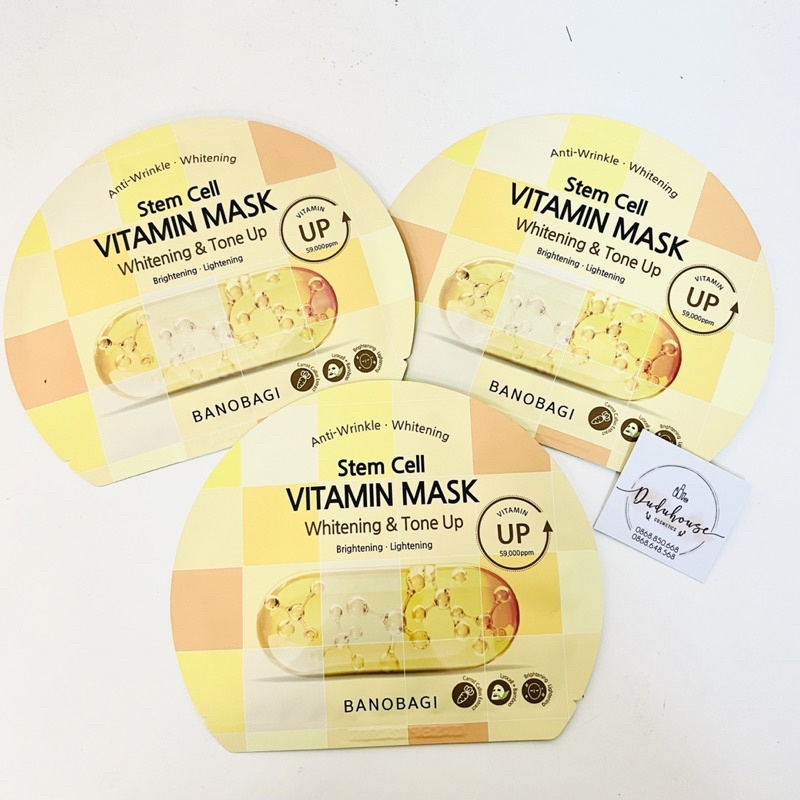 Mặt Nạ Banobagi STEM CELL Dưỡng Ẩm Trắng Da Vita Genic Jelly Vitamin Mask