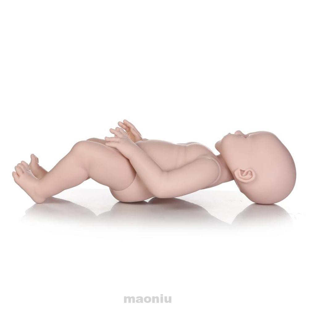 20inch Baby DIY Lifelike Non Toxic Unpainted Soft Silicone Real Touch Full Limbs Anatomically Correct Reborn Doll Kit