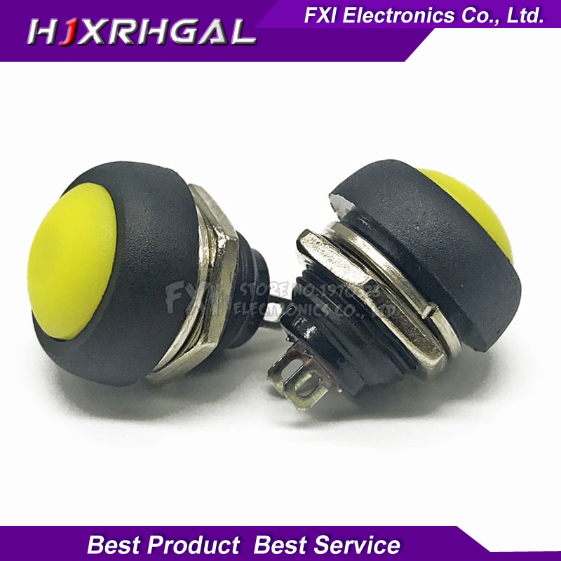 Set 2 Nút Nhấn Không Thấm Nước 12mm Cho switch IGmopnrq PBS-33B