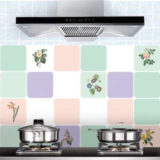 Cuộn 5m giấy dán bếp khổ 60cm - chim sẻ - hoa ECC008