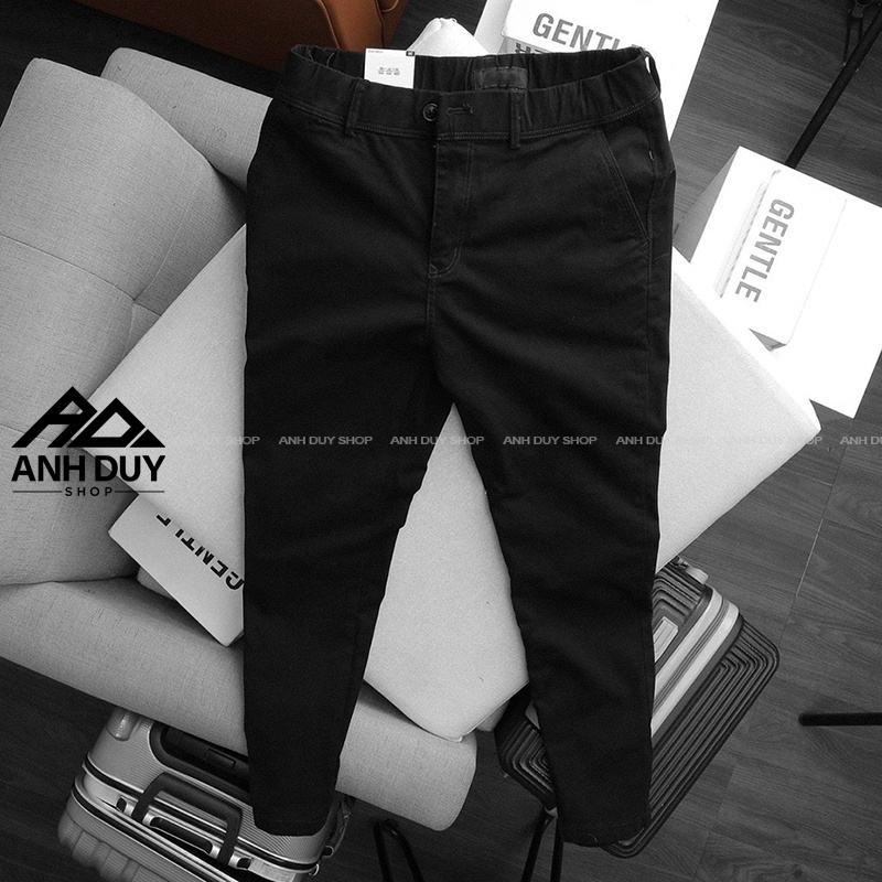 Quần Kaki Nam Dài Ống Suông Lưng Thun Form Slimfit Hàn Quốc Đẹp ANH DUY SHOP QK02