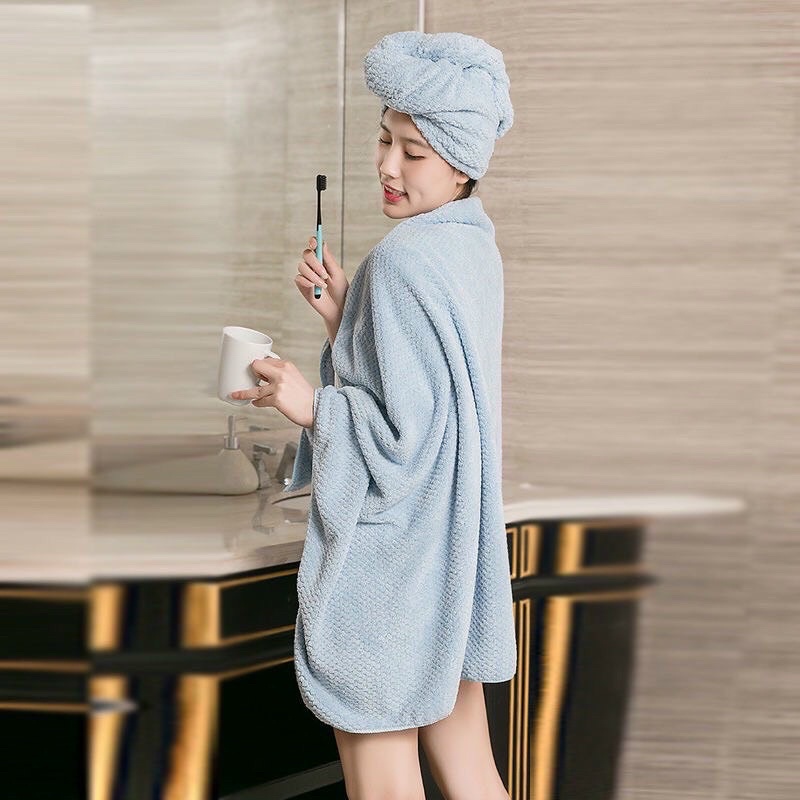 Khăn Tắm lông cừu  Vân Sần Nhanh Khô Siêu Thấm Hút, Khăn Tắm Lông Mềm Thấm Hút Tốt Màu Đẹp