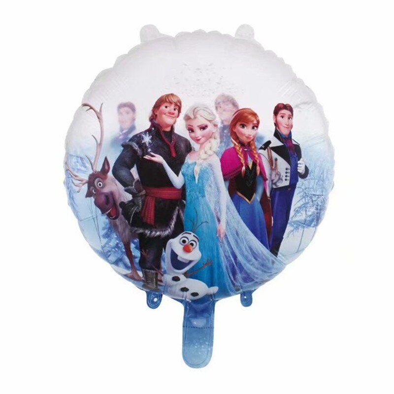 Bong bóng lá nhôm hình tròn in hình 18 inch dùng cho trang trí tiệc sinh nhật