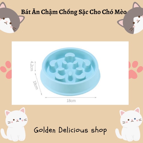 Bát Ăn Chậm Cho Chó Mèo Chống Sặc - Bát Đơn - Hình Dáng Đẹp - Màu Sắc Đa Dạng - Sản Phẩm Tốt Cho Hệ Tiêu Hóa Của Chó Mèo