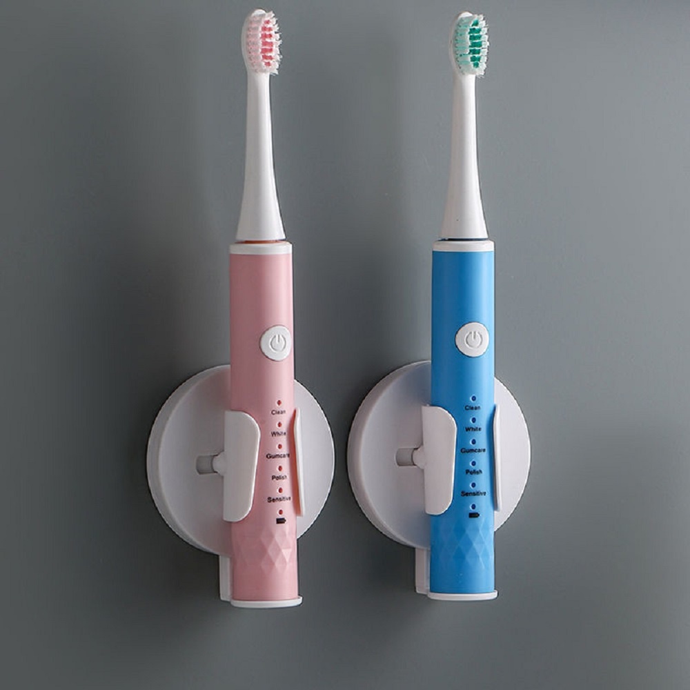 1 Giá Đỡ Bàn Chải Đánh Răng Điện Gắn Tường Màu Trắng