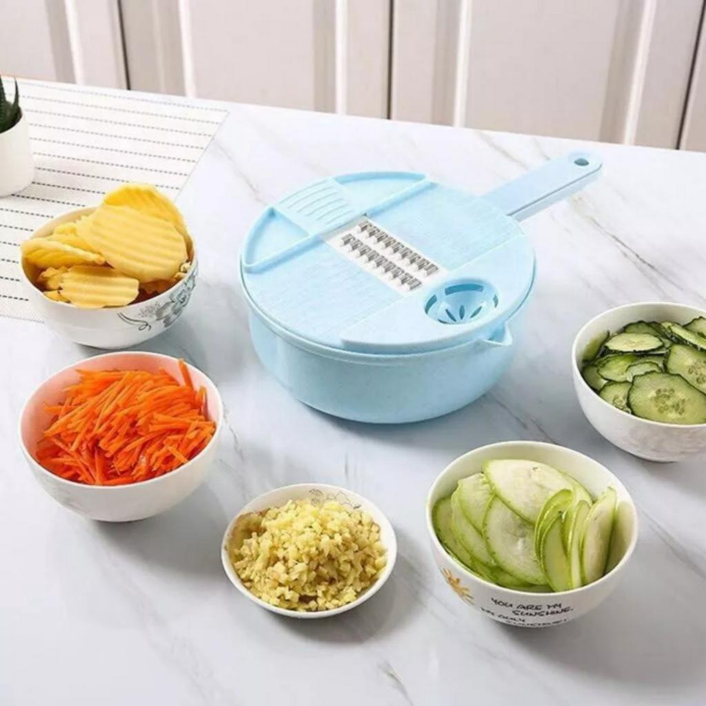 Bộ rổ nạo đa năng bào rau củ quả 12 chi tiết thông minh tiện lợi