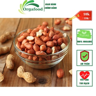 Đậu phộng sống Orgafood 100g lạc nhân trắng, lạc nhân quê, đậu phụng tươi loại 1