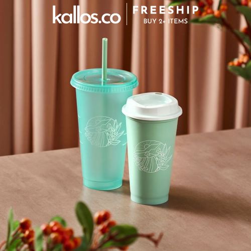 Bộ Ly Starbucks Green Story, Variety Logo, Summer 2022, Spring, Joy Reusable Cold Cup Set - Kallos Vietnam