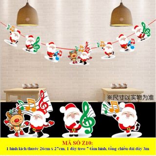 Trang trí noel cờ treo noel trang trí giáng sinh mẫu Z10