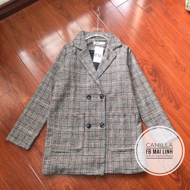 [Mã WARUN27 giảm 12k đơn 99k] ⚡️DẠ KẺ 2 LỚP⚡️Áo khoác dạ kẻ  | BigBuy360 - bigbuy360.vn