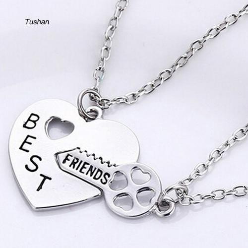 Bộ 2 dây chuyền tình bạn mặt hình trái tim chìa khóa thiết kế độc đáo | BigBuy360 - bigbuy360.vn