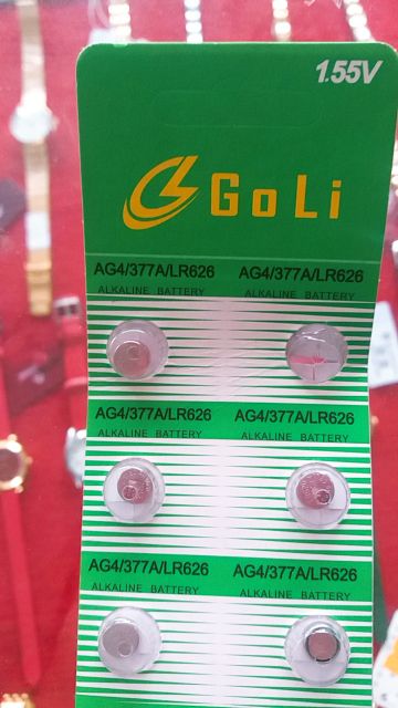 Pin Goli LR621/LR262 thay đồng hồ