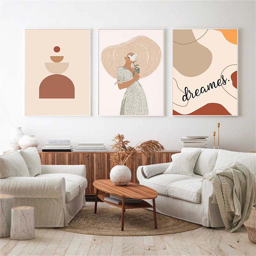 Tranh Vải Canvas Treo Tường Trang Trí Phong Cách Bắc Âu Hiện Đại