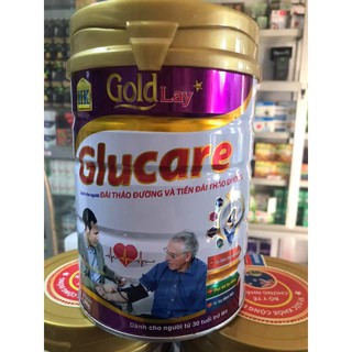 Sữa tiểu đường Goldlay Glucare hộp 900g dinh dưỡng cho người tiểu đường và tim mạch từ 30 tuổi