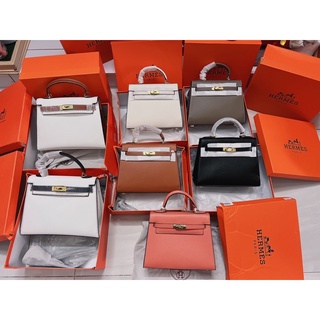 Túi xách Kelly cầm tay có dây đeo chéo, Fullbox , 25cm và 28cm