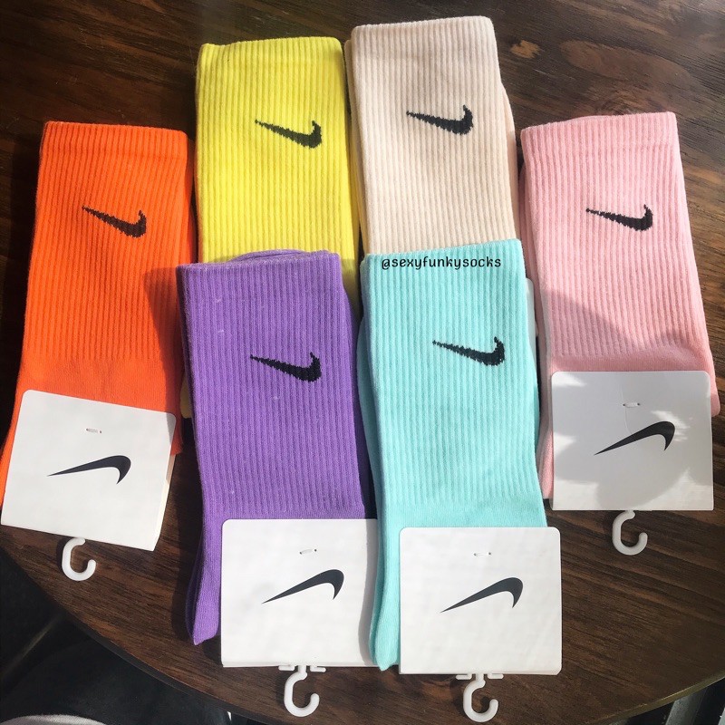 Tất vớ cao cổ Nike nhiều màu ulzang xinh xắn thể thao cho nam nữ unisex