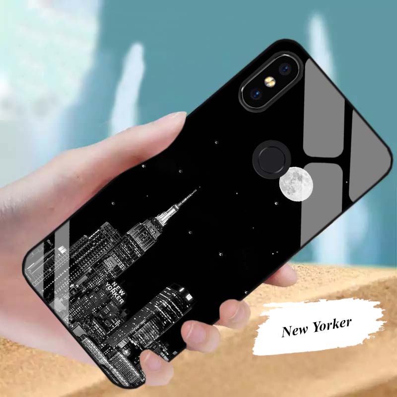 Ốp Lưng XIAOMI Mi 8, Mi 8se, Mi 8 Lite Mặt kính cường lực Cao Cấp, Sang Trọng thiết kế Độc Quyền