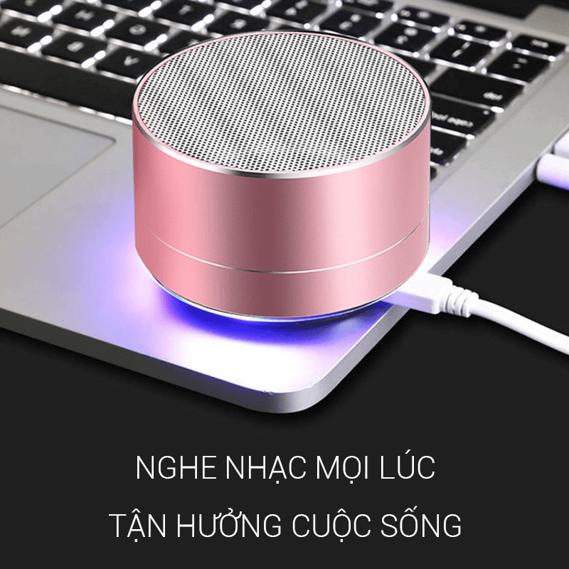 [HÀNG CÓ SẴN] Loa Bluetooth A10 Mini Vỏ Nhôm Di Động Nhỏ Gọn Giá Sỉ