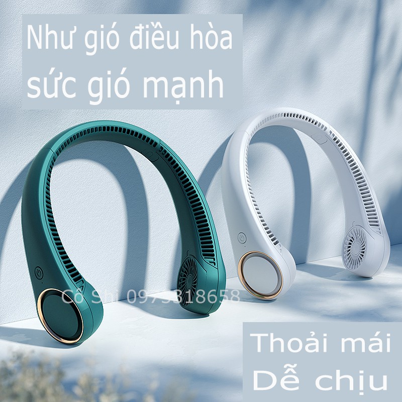 QUẠT MINI KHÔNG CÁNH ĐEO CỔ HOT TIKTOK THỜI THƯỢNG 3 CHẾ ĐỘ MÁT SIÊU NHẸ SIÊU BỀN TIỆN LỢI - PHIÊN BẢN 2021