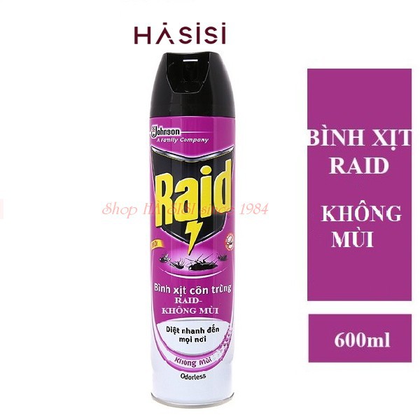 Bình Xịt Côn Trùng RAID - 600ml