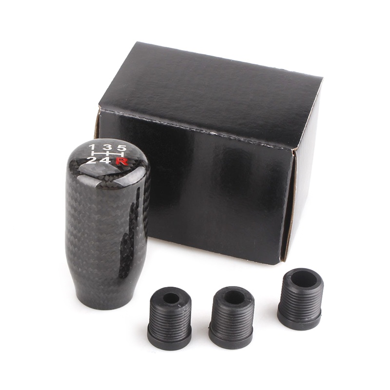 Tay Nắm Cần Số 5 6 Tốc Độ Bằng Sợi Carbon Thông Dụng Cho Xe Hơi