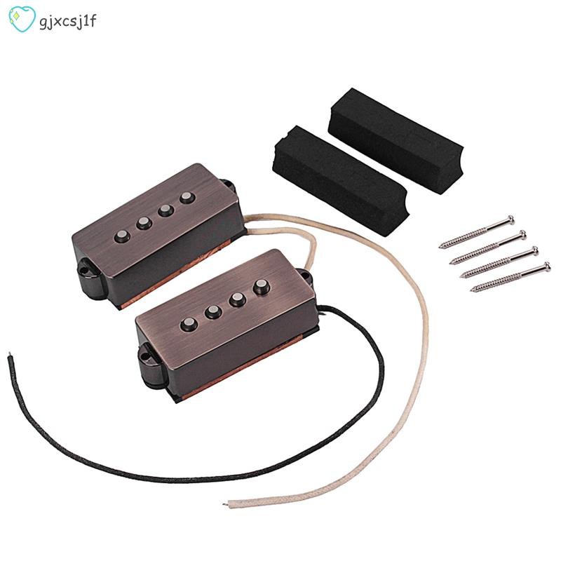 Pickup Alnico Humbucker Cho Đàn Guitar 4 Dây P Bass Màu Đen