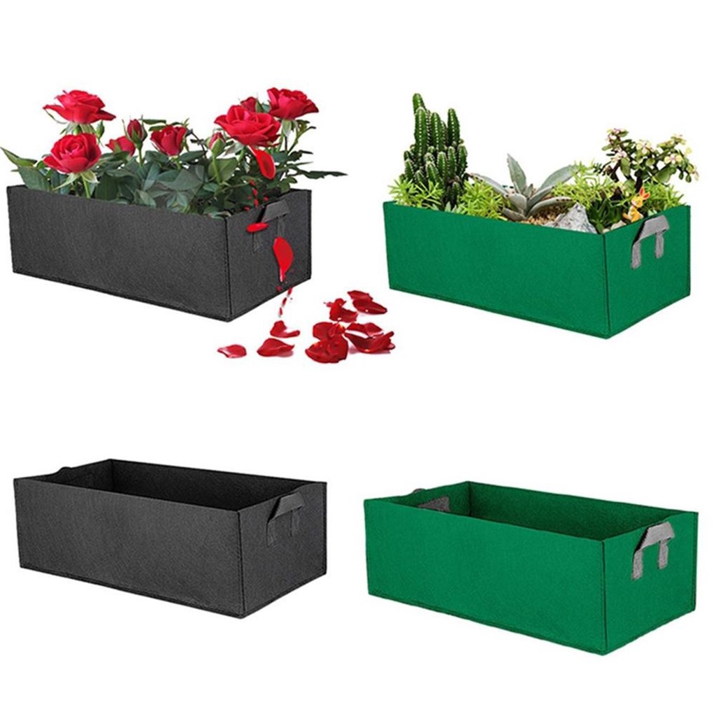 [CHOO] Square Planting Bag Non-woven Box Breathable Plant Growth Pouch Gardening Growing Pot