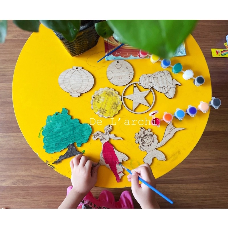 Sét tô màu cho bé chủ đề Trung thu