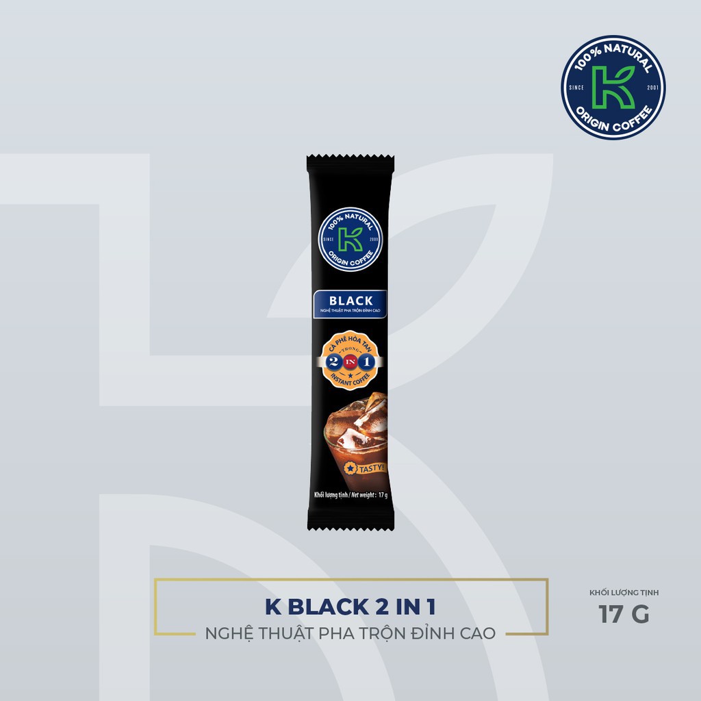 Cà Phê Đen Hòa Tan Thơm Ngon Số 1 Việt Nam K Black 2In1 Thương Hiệu K Coffee 255G | BigBuy360 - bigbuy360.vn