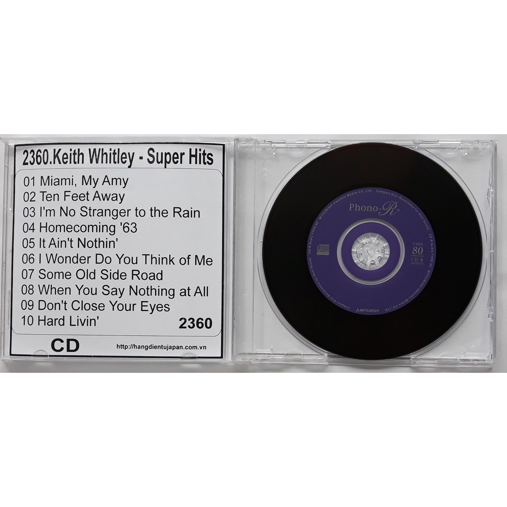 Bộ 3 đĩa CD nhạc Keith Whitley ( 2359 - 2361 )