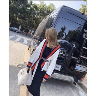 (HÀNG CÓ SẴN) Áo len Cardigan + váy đen len(Hàng Đẹp)