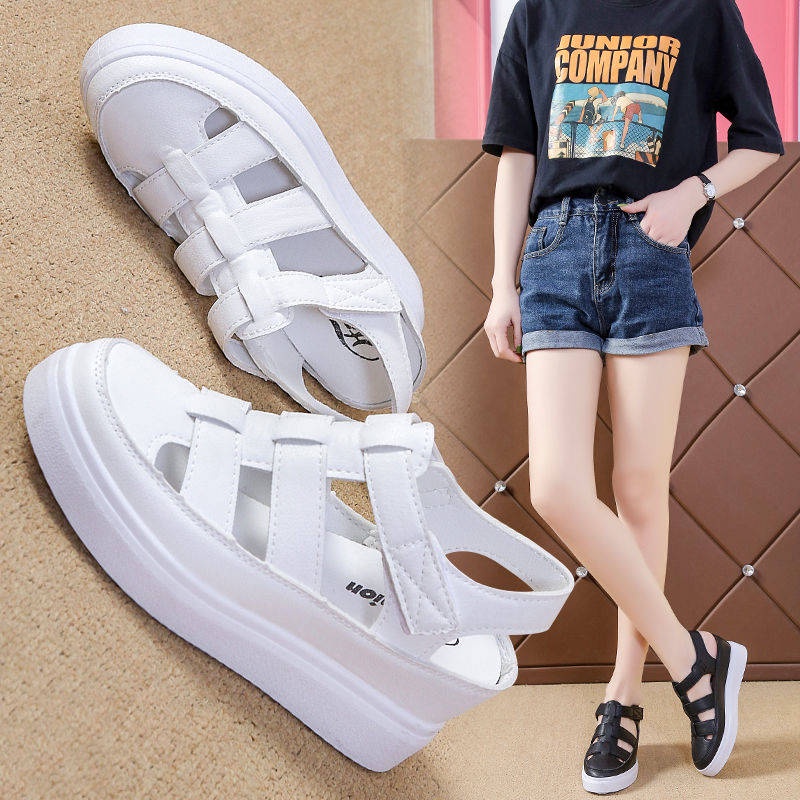 Giày sandal đế xuồng tăng chiều cao thời trang mùa hè mới