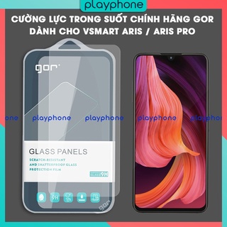 Bộ 2 Kính cường lực GOR Vsmart Aris / Aris Pro / Joy 4 trong suốt trơn mượt 9H / 2.5D không lẹm màn ( tặng keo mép)