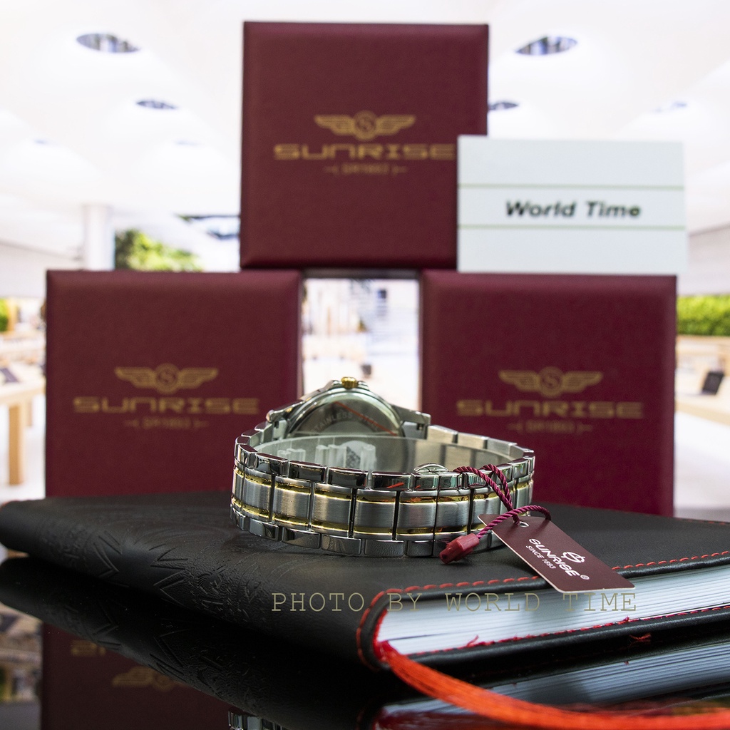 Đồng Hồ Nam Sunrise DM1116SWA Chính Hãng, Full Box, Kính Sapphire Chống Xước, Chống Nước, Dây Thép 316L, Bảo Hành 3 Năm