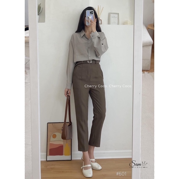 QUẦN TÂY, QUẦN BAGGY KÈM ĐAI PHONG CÁCH HÀN QUỐC MS21617
