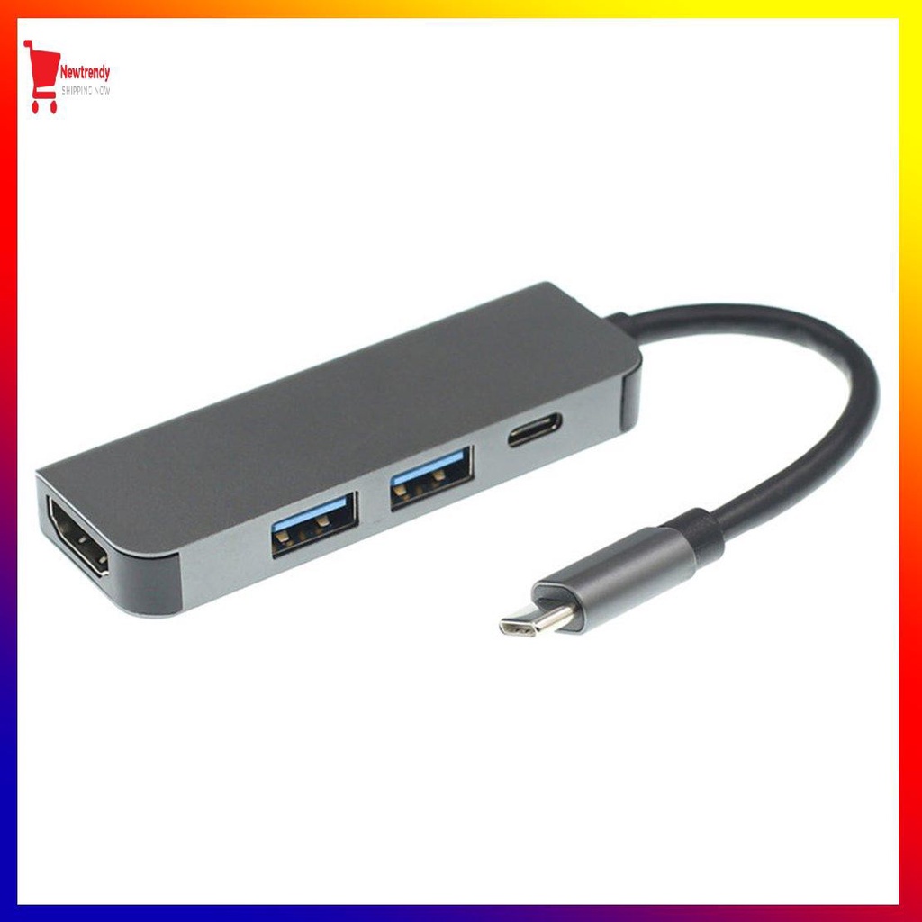 Trạm Sạc 4 Trong 1 Type-C Sang Usb3.0X2 + Pd + Hdmi (0605)