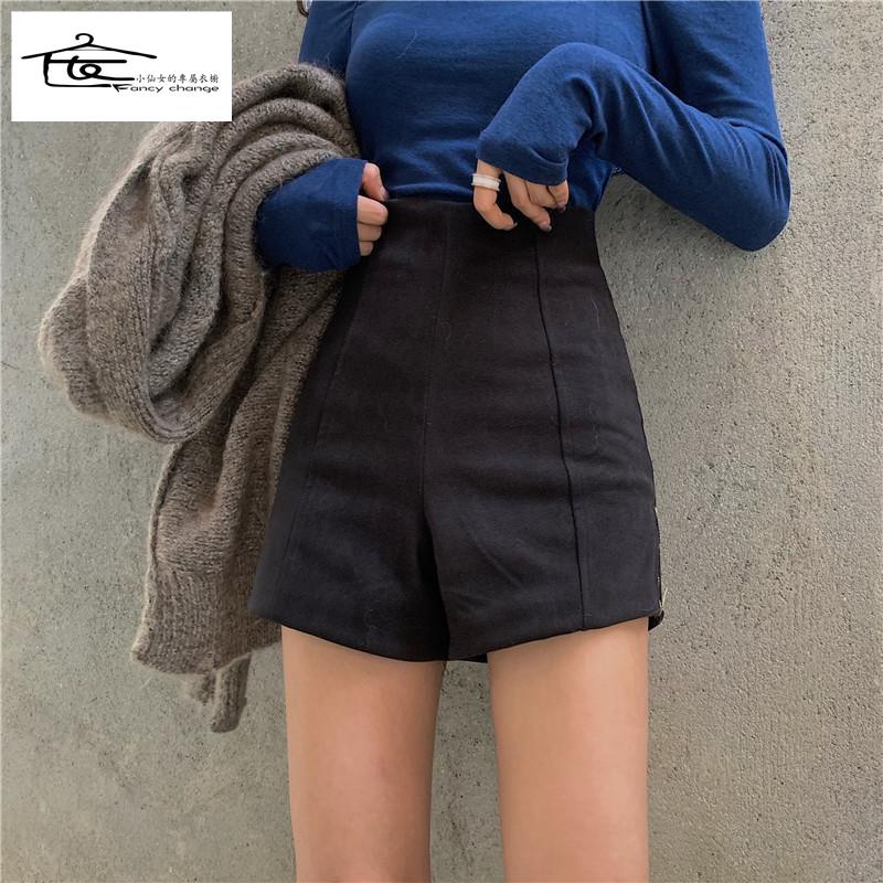 Quần Short Len Lưng Cao Dáng Ôm Dễ Phối Đồ Thời Trang Hè Thu 2020 Cho Nữ