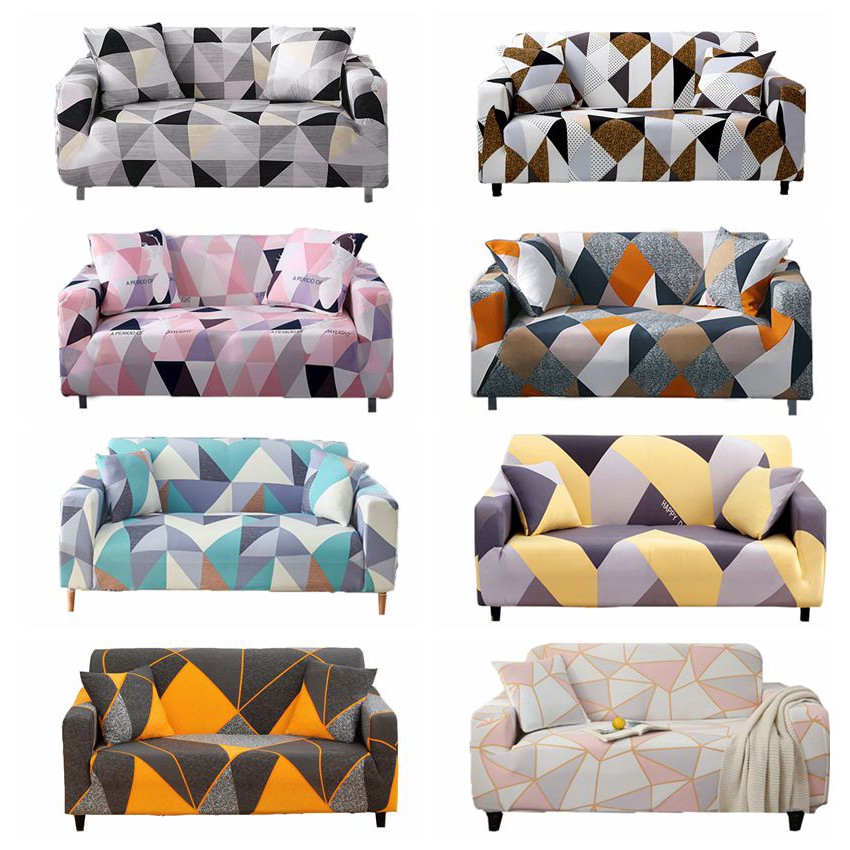 Rubik's Cube Series sofa cover 1/2/3/4 Seater Couch  Removable Slipcover Stretch Sofa Protector