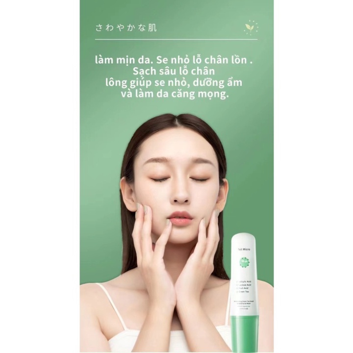 Mặt Nạ Trà Xanh Sủi Bọt Teil Micro 100g