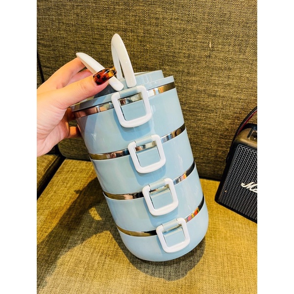Cặp lồng cơm - Cà mên 4 tầng lúa mạch(4 TẦNG - LÚA MẠCH)