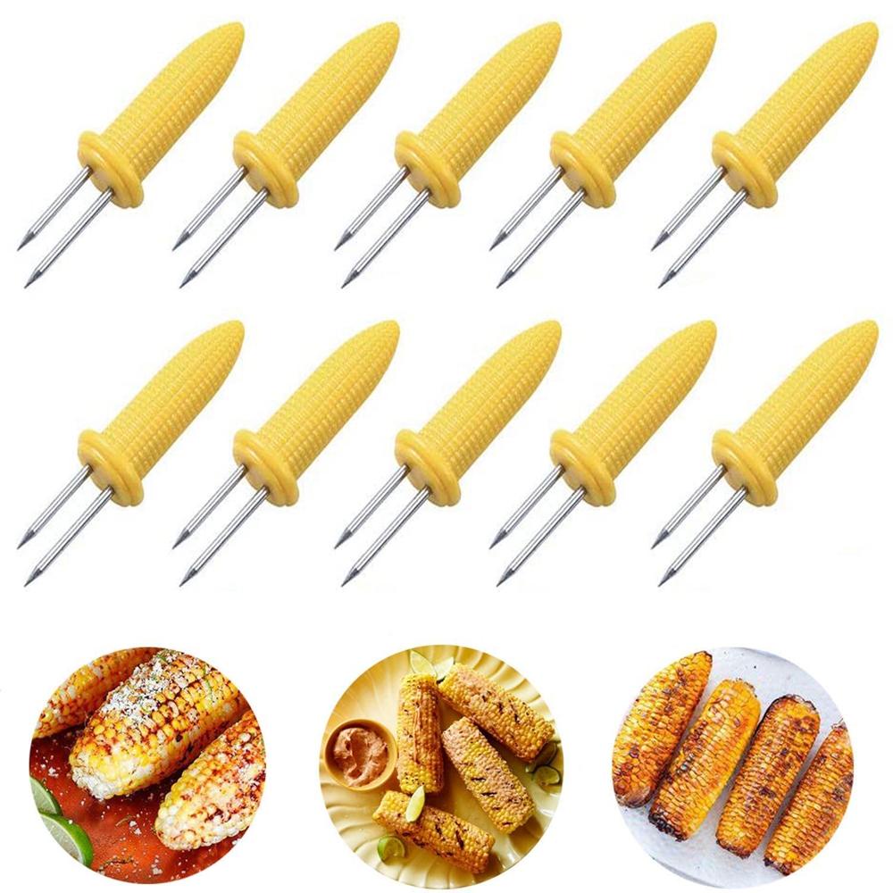 AARON1 Giá Đỡ Bắp Rang Dùng Nướng BBQ Tiện Dụng