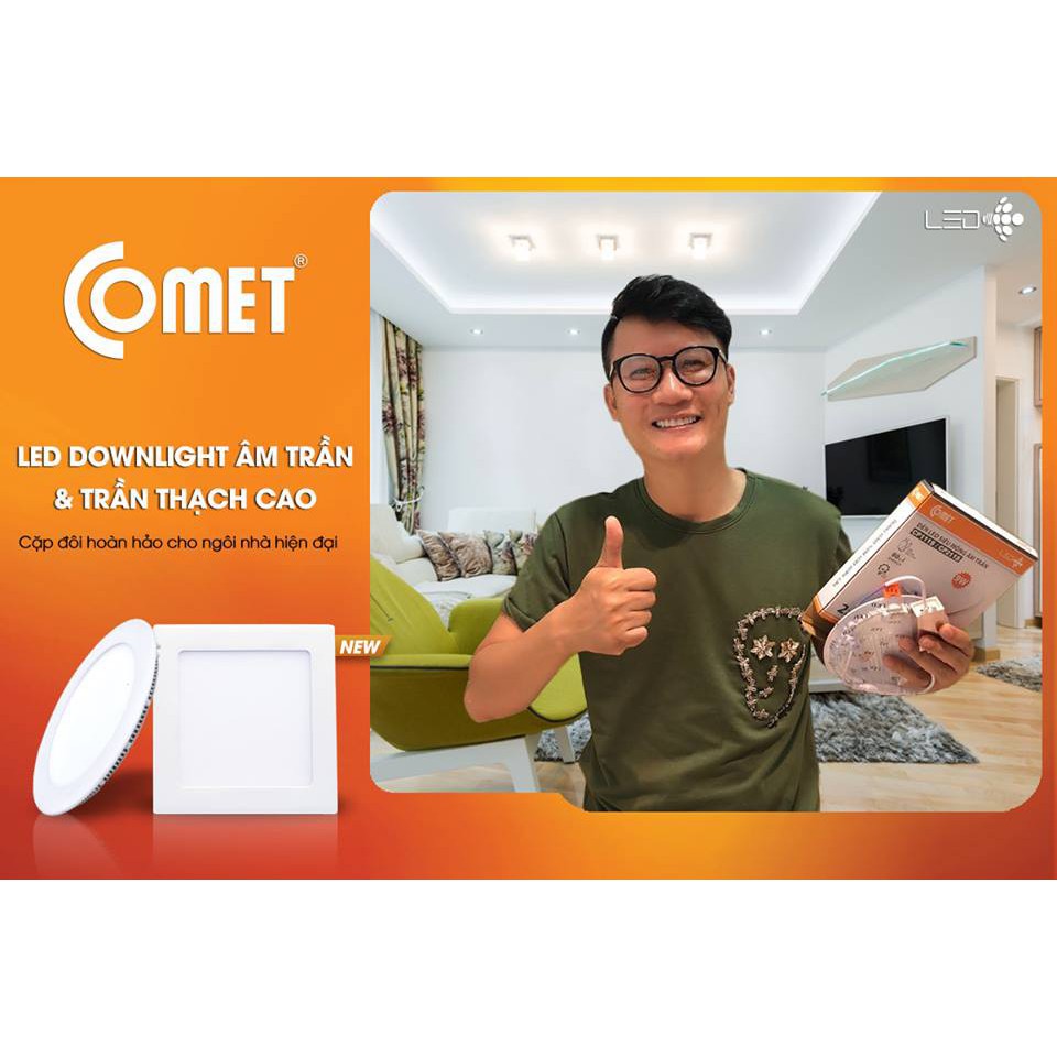 Đèn Led Âm Trần Siêu Mỏng 7W COMET Standard Series CD03S