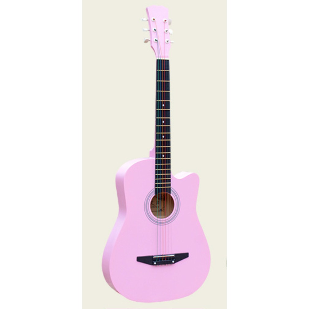 Đàn Guitar Gỗ Đen Nhám Dáng Khuyết Woim GU05