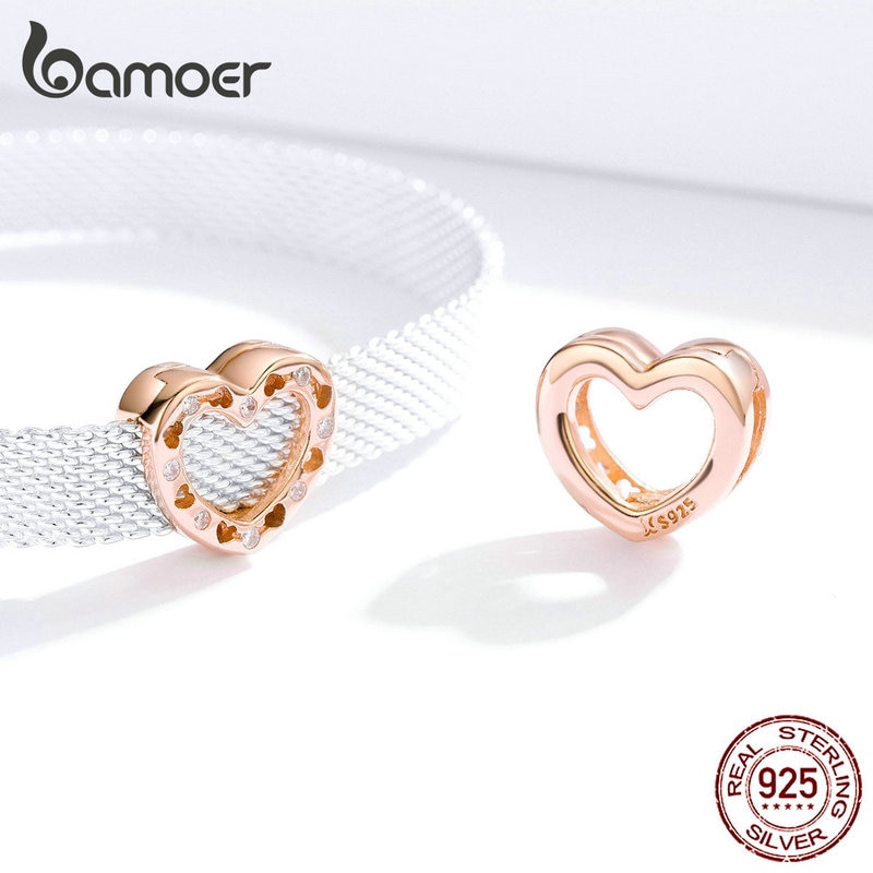 Mặt Trang Sức Bamoer SCX106 Gắn Vòng Tay Đính Đá Lấp Lánh