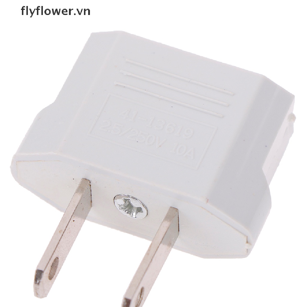 4Pcs european usa eu to us plug us to eu plug travel charger adapter converter （vn）