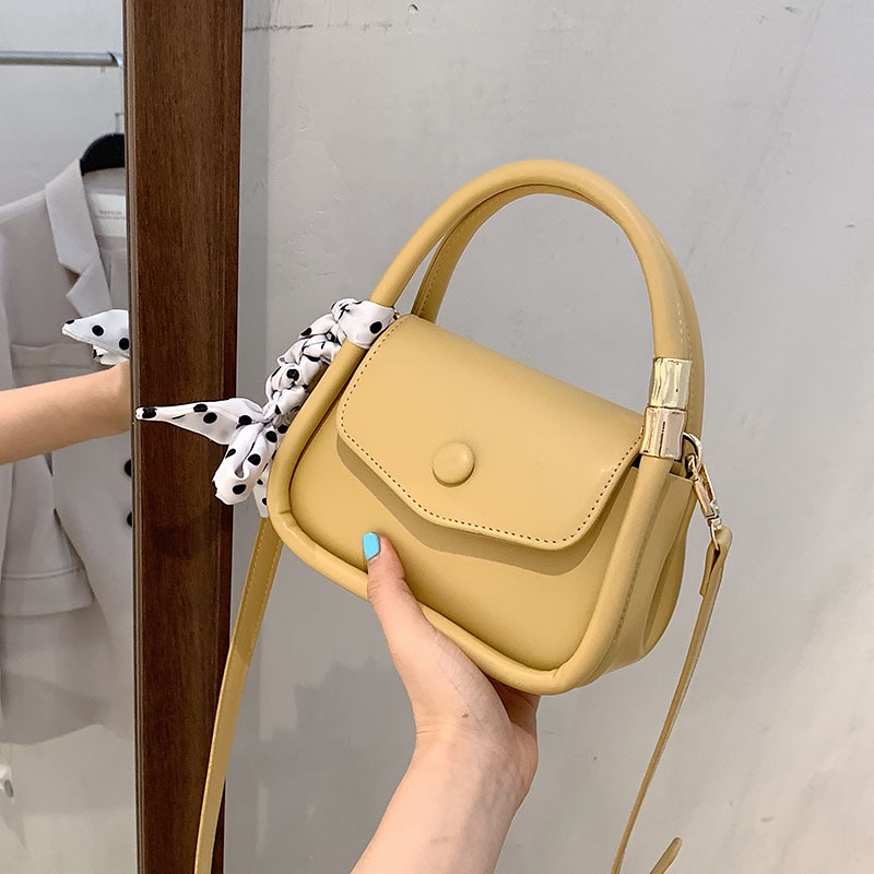 Túi Đeo Chéo Nữ Mini Xinh Xắn Kết Hợp Ruy Băng Phiên Bản Hàn Quốc Trẻ Trung Cá Tính Kiểu Dáng Nhỏ Gọn Tiện Lợi