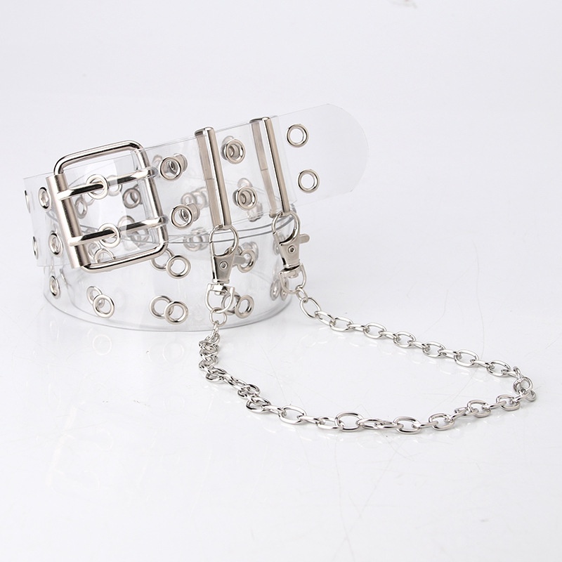 Dây thắt lưng Haimeikang thiết kế trong suốt thời trang âu mỹ dành cho nữ